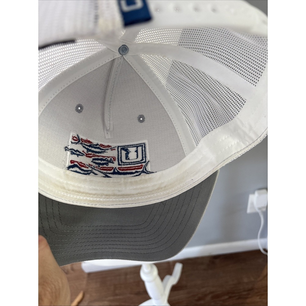 Huk Trophy Flag Trucker Hat Light Grey Mens One Size - Picture 6 of 6